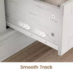 Commode de ferme pour chambre à coucher avec 4 tiroirs et portes coulissantes style grange, commode de rangement, meuble TV rustique avec étagère, organisateur pour salon, entrée