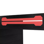 Lit mezzanine double avec bureau, étagères de rangement, éclairage et station de charge, lit de jeu en bois pour adolescents et adultes, aucun sommier tapissier requis