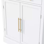 Buffet bahut moderne, meuble d'appoint avec 2 étagères réglables et 2 étagères de porte, meuble de rangement pour salon, entrée, couloir