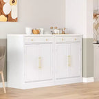 Buffet bahut moderne, meuble d'appoint avec 2 étagères réglables et 2 étagères de porte, meuble de rangement pour salon, entrée, couloir