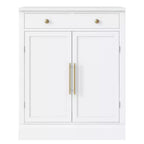 Buffet bahut moderne, meuble d'appoint avec 2 étagères réglables et 2 étagères de porte, meuble de rangement pour salon, entrée, couloir