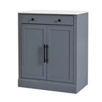 Buffet bahut moderne, meuble d'appoint avec 2 étagères réglables et 2 étagères de porte, meuble de rangement pour salon, entrée, couloir