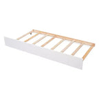 Lit simple avec lit gigogne, tête de lit et pied de lit pour chambre à coucher et chambre d'amis