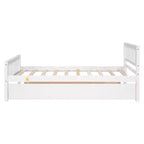Lit simple avec lit gigogne, tête de lit et pied de lit pour chambre à coucher et chambre d'amis