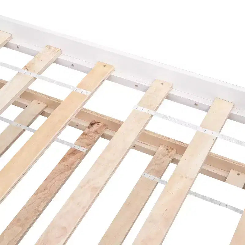 Lit simple avec lit gigogne, tête de lit et pied de lit pour chambre à coucher et chambre d'amis