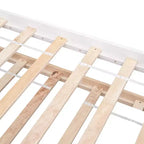 Lit simple avec lit gigogne, tête de lit et pied de lit pour chambre à coucher et chambre d'amis