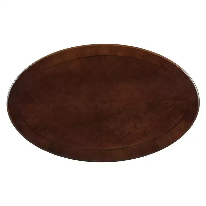 Table basse ovale vintage avec tiroir de rangement et étagère, table basse centrale en bois antique pour salon