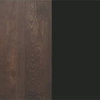 Plateau de table rectangulaire en bois massif, de qualité commerciale, pour intérieur, avec base en X en fonte résistante à la rouille de 23,5 x 29,5 (hauteur bar)