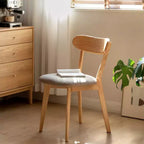 Modern Dining Chairs with Padded Seat, Solid Wood Kitchen Chairs, Armless Accent Chairs for Dining Room or Living Room-Panipeachy