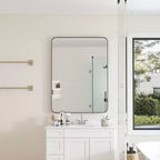 Miroir de salle de bain mural 30x40 pouces, miroir mural rectangulaire moderne pour salle de bain, chambre à coucher