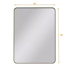 Miroir de salle de bain mural 30x40 pouces, miroir mural rectangulaire moderne pour salle de bain, chambre à coucher