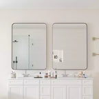 Miroir de salle de bain mural 30x40 pouces, miroir mural rectangulaire moderne pour salle de bain, chambre à coucher