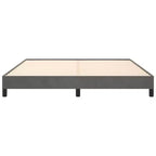 Cadre de lit Velours gris foncé, contreplaqué, bois composite King