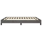 Cadre de lit Velours gris foncé, contreplaqué, bois composite King