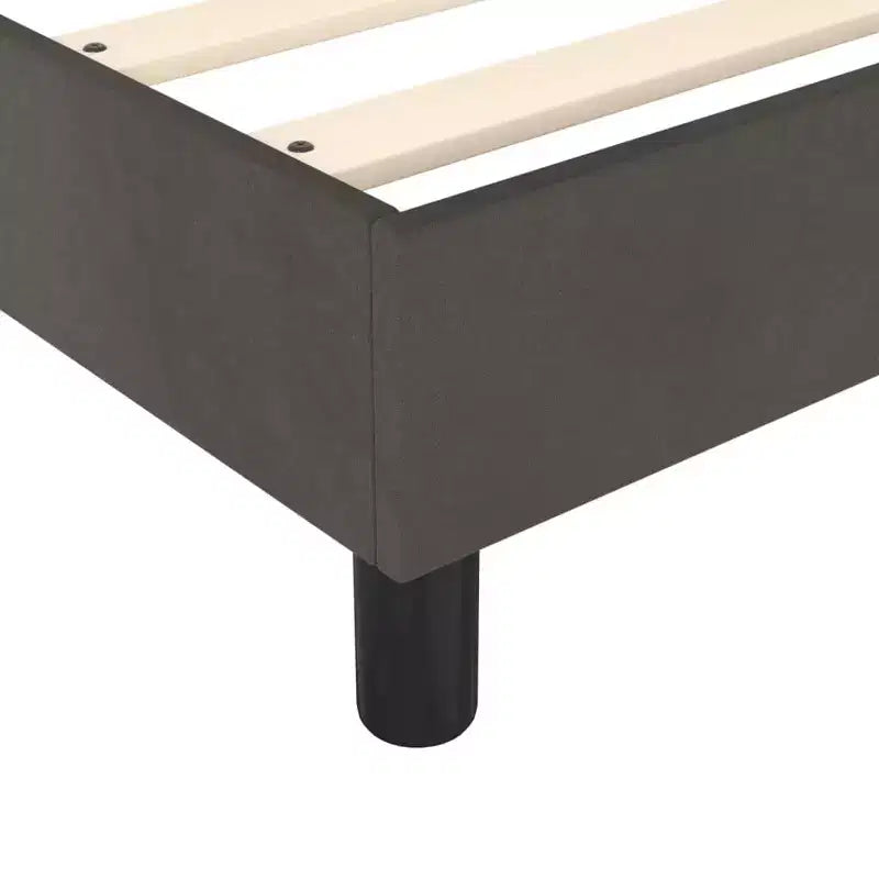 Cadre de lit Velours gris foncé, contreplaqué, bois composite King