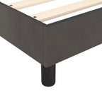 Cadre de lit Velours gris foncé, contreplaqué, bois composite King