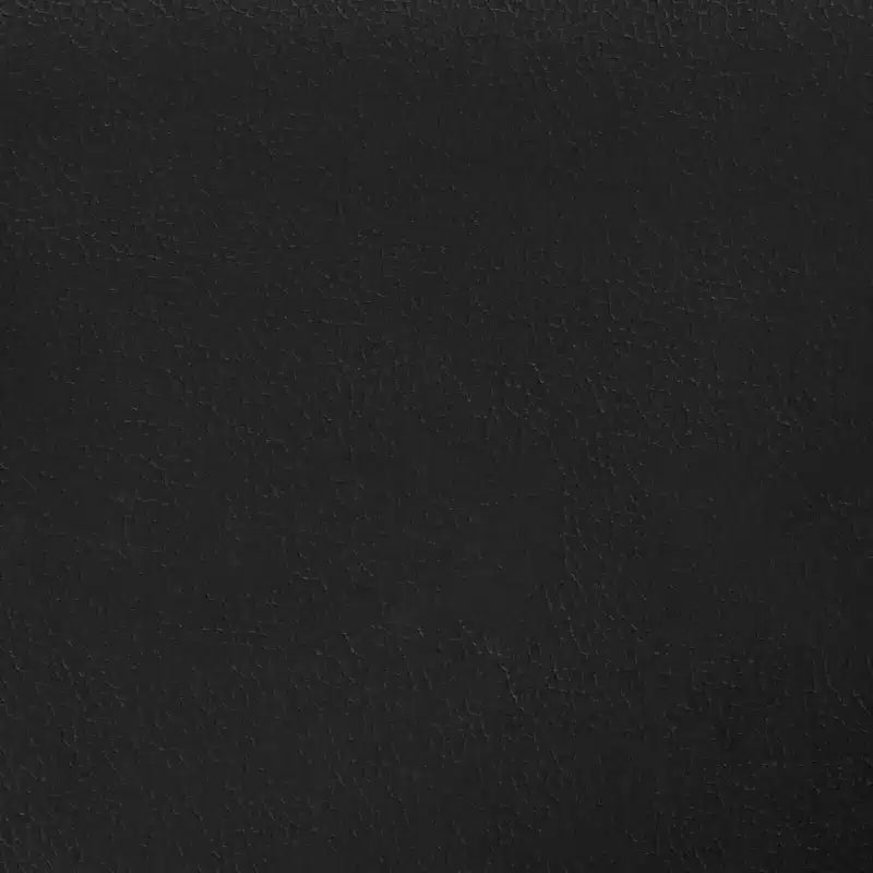 Cadre de lit avec tête de lit en similicuir noir, lit simple